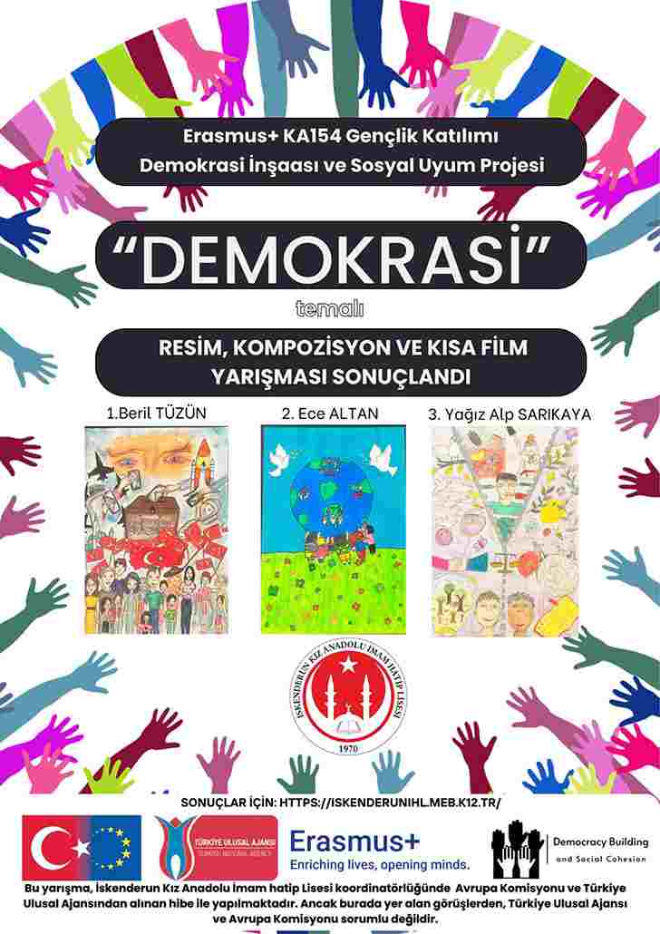 DEMOKRASİ KONULU YARIŞMADA ÖDÜLLER SAHİPLERİNİ BULDU